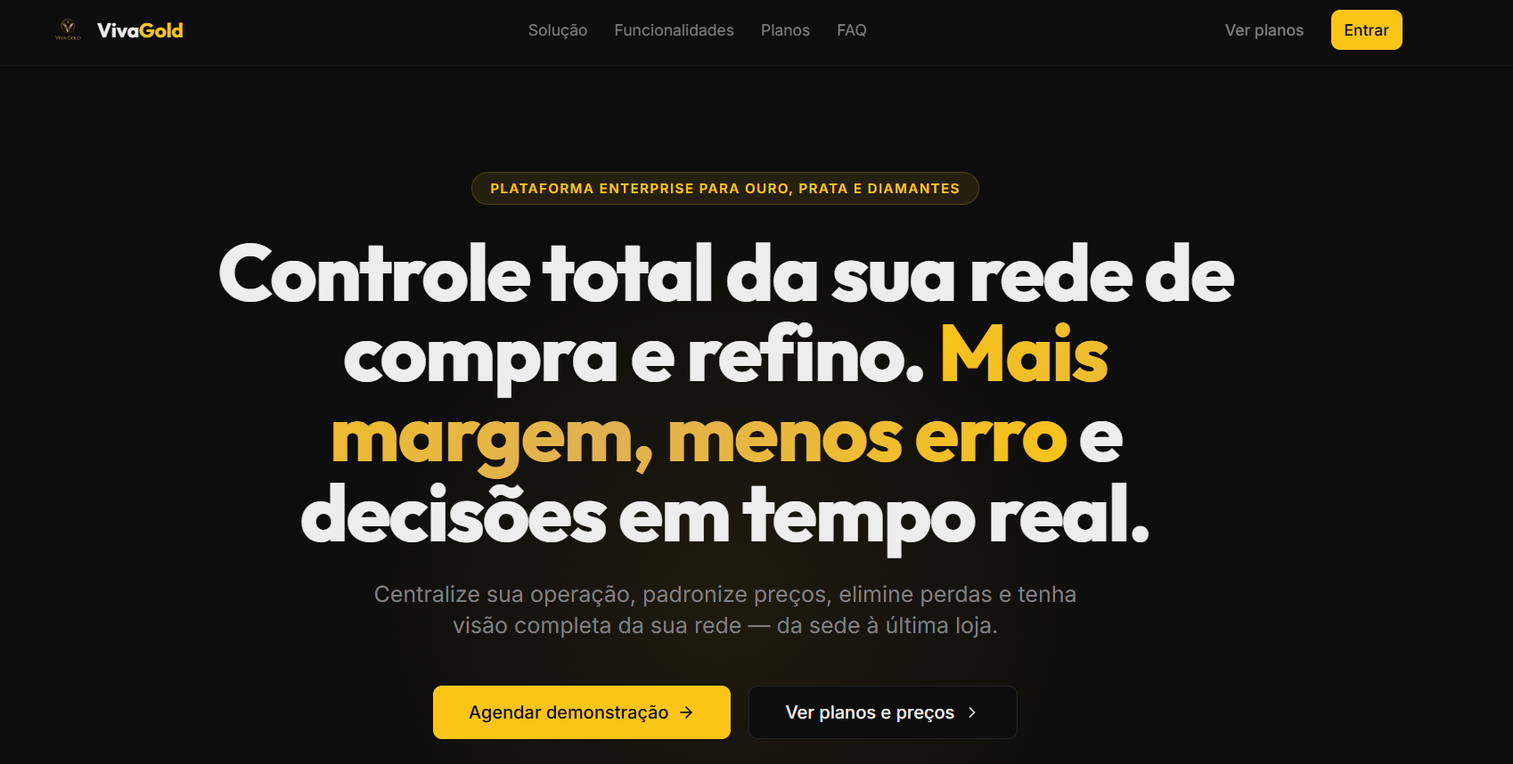 VIVA GOLD — plataforma real